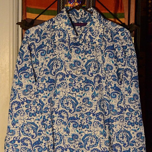 Kuhlman - Paisley - 100% Cotton - Men's shirt - French Cuffs - Size 45. - Picture 5 of 6